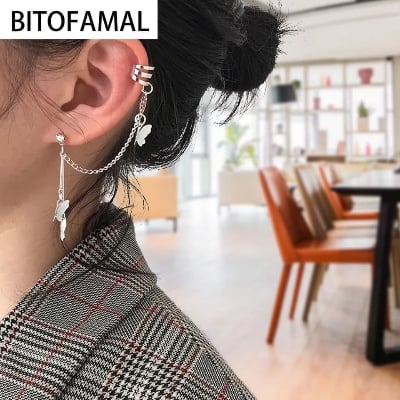 Picture of European And American Big Retro Design Without Exaggeration  Earrings LongTassel Earring - Silver