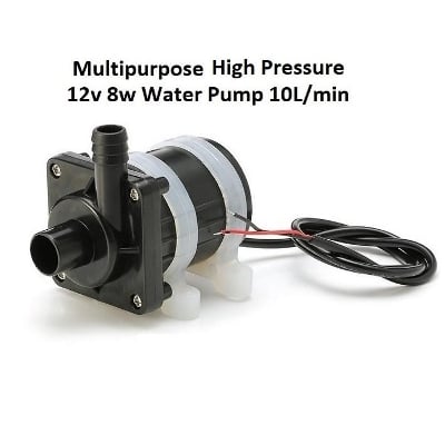 Picture of 10L/min DC 12V Brushless Water Pump High Quality - Black