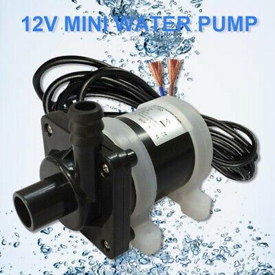 Picture of 10L/min DC 12V Brushless Water Pump High Quality - Black