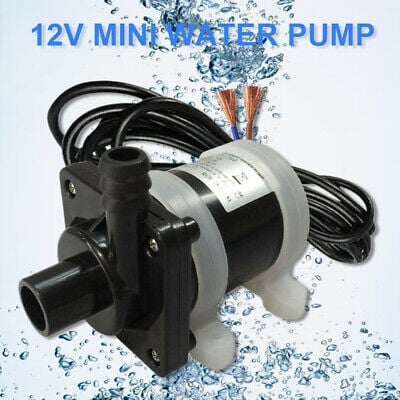 Picture of 10L/min DC 12V Brushless Water Pump High Quality - Black