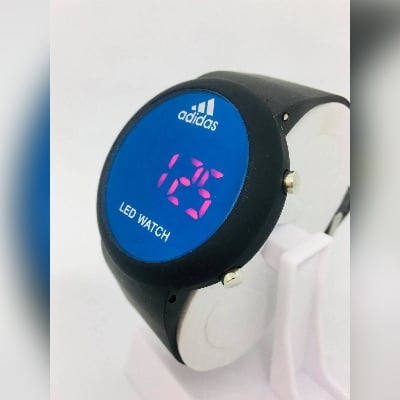 Picture of LED Men Waterproof Sports Digital best quality watch - Black