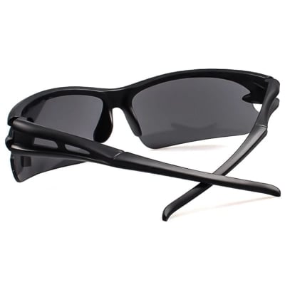 Picture of Black Full Eye Covering Cycling Glasses - Black