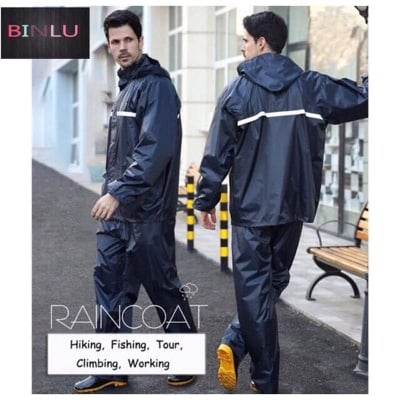Picture of Raincoat 100% Waterproof Gurranty With Trouser - Navy Blue - Blue - 18years+