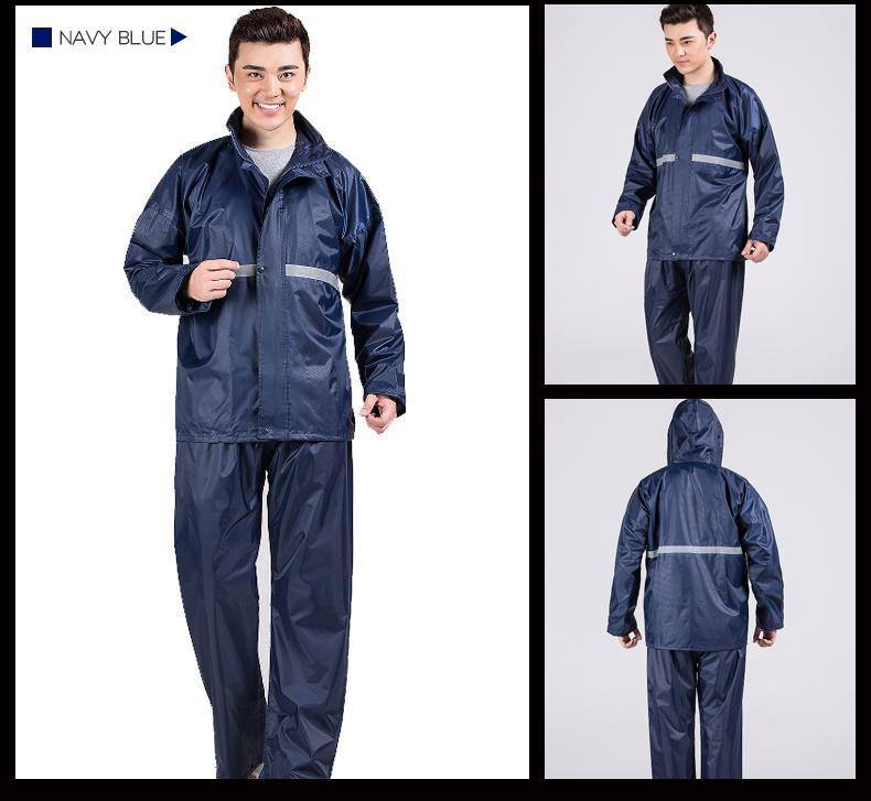 Picture of Raincoat 100% Waterproof Gurranty With Trouser - Navy Blue - Blue - 18years+