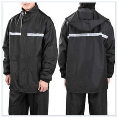 Picture of Bikers Happylon Raincoat 100% Waterproof for men- Black - Black - 18years+
