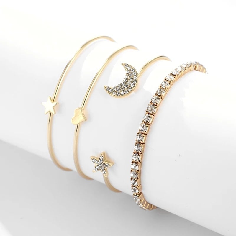 Picture of Bracelets Set For Women - Gold