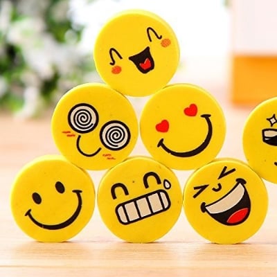 Picture of Eraser For Kids 6 pcs - Yellow