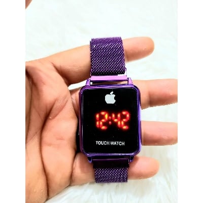 Picture of Stainless Steel Unisex Led Sport Wrist Watch - Purple