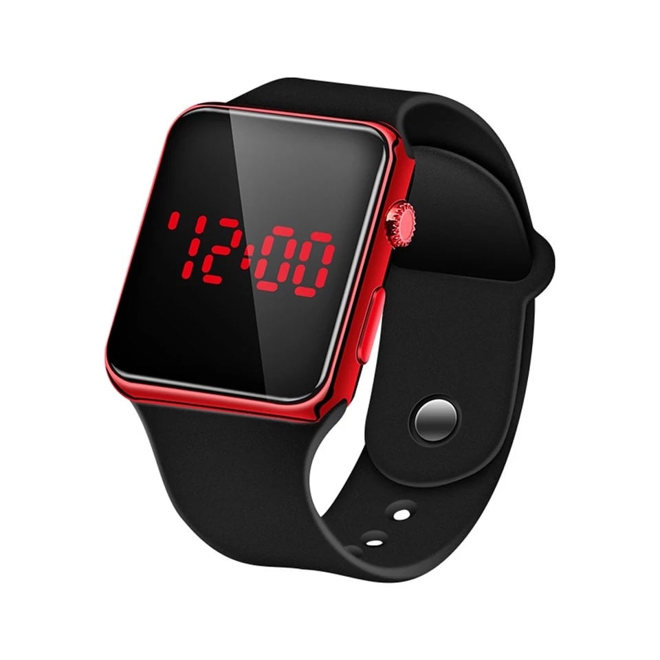 Picture of Gorgeous Looking Colorful Round LED Digital - Red