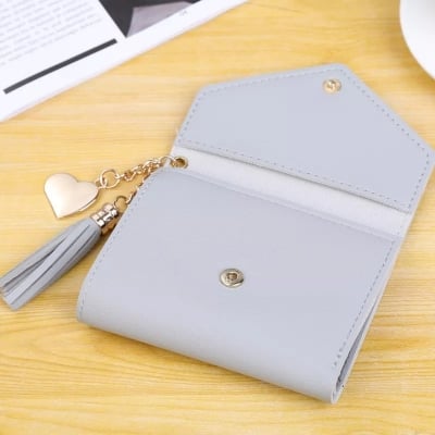 Picture of PU Leather Coin Purse Mini Key Chain Small Wallet