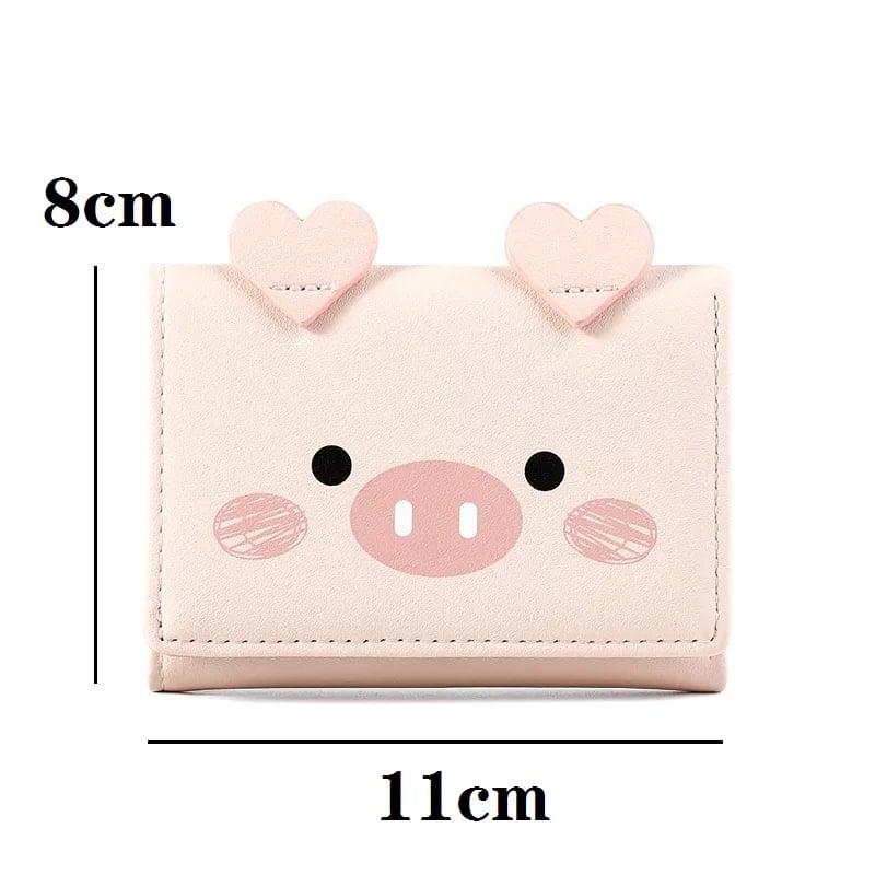 Picture of Small leather wallet women - Mani Bag - Pink