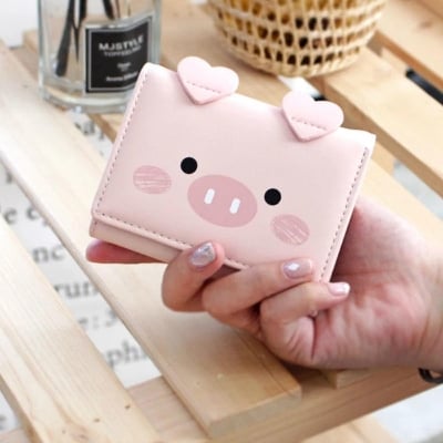 Picture of Cute small women wallets purse For Women - Pink
