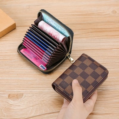 Picture of Business Card Holder Wallet Women/men ID/Credit Card Holder Wallet Case - Black
