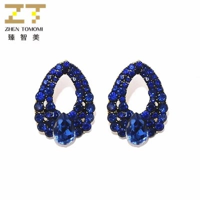 Picture of Cute crystal Style Dangle earrings for women girl - Blue