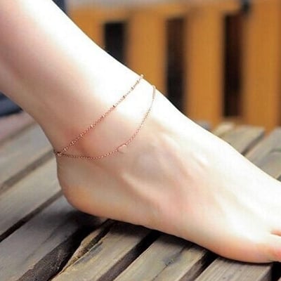 Picture of New Love Gold color Anklet(Payel) One Piece For Women - Gold
