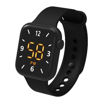 Picture of Fashionable Square LED Digital Sports Watch LED Wrist Watch - Black