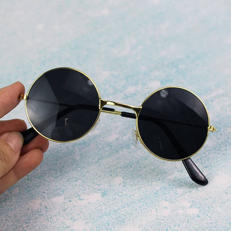Picture of Unique Metal Frame Black Sunglasses