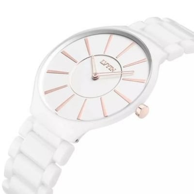 Picture of Ceramic Round Steeliness Steel Best Watch For Men's White - White