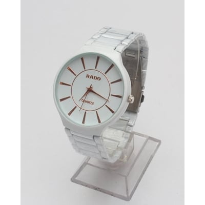 Picture of Ceramic Round Steeliness Steel Best Watch For Men's White - White