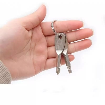 Picture of Pocket Tools Multifunction Screwdriver Keychain Repair Tool Kits Outdoor Emergency Survival Screwdrivers Key Chain Ring good Quyality