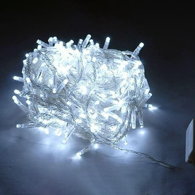 Picture of 8 Modes 33 Feet 100 LED White String Fairy Lights – Decorative LED Light for Room, Bedroom, Wall, Wedding, Party & Home Decoration