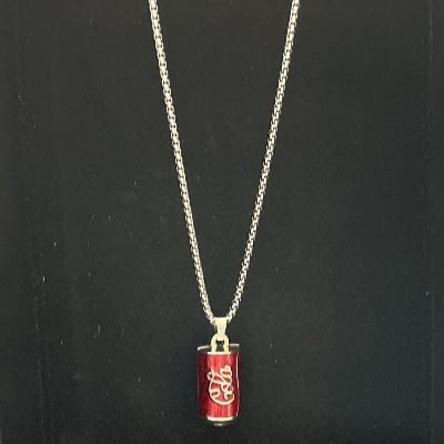 Picture of Styles Chain Hip-hop Jewelry Necklace Pendant Accessories Rapper Gift Silver - Red