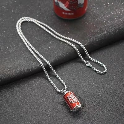 Picture of Styles Chain Hip-hop Jewelry Necklace Pendant Accessories Rapper Gift Silver - Red