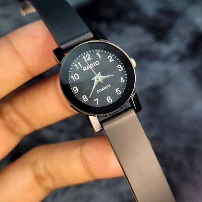 Picture of Black Casual Cute Wristwatch Cute Quartz Watch For Women - Black 1, Black 2, Black 3