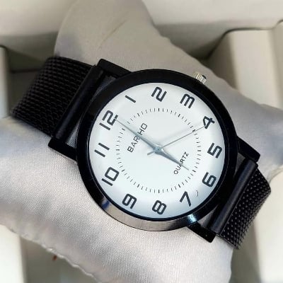 Picture of Black Belt Stylish New Ladies Watch For Girls - Black