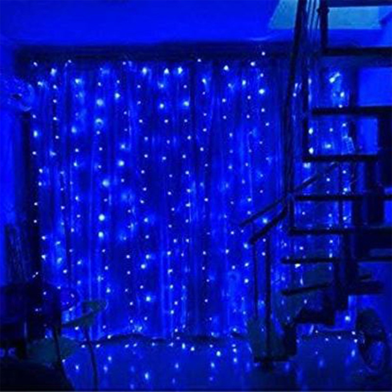 Picture of 8 Modes 30 Feet 100 LED Blue String Fairy Lights – Decorative Room Decoration Light for Bedroom, Wall, Party, Wedding & Home Decor