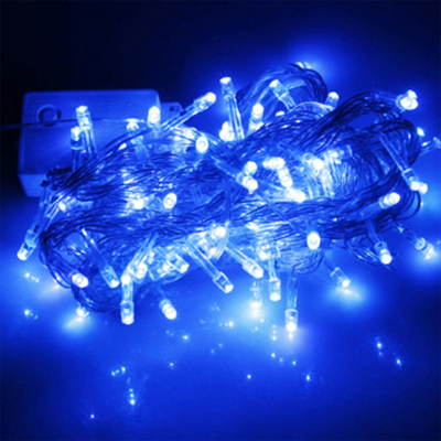 Picture of 8 Modes 30 Feet 100 LED Blue String Fairy Lights – Decorative Room Decoration Light for Bedroom, Wall, Party, Wedding & Home Decor