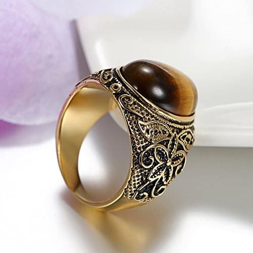 Picture of Stainless Steel Ring for Girls & Boys - Brown