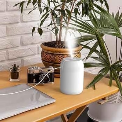 Picture of Mini Portable Air Humidifier 300ml USB Car Air Purifier Fogger Mist Maker with LED Night Lamp Ultrasonic Sprayer Home Appliance