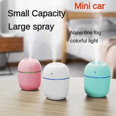 Picture of Generic 220mL Mist Humidifier with Night Light Portable Desk Quiet Cool USB Humidifier Waterless Auto-Off Humidifier for Home Travel Office Bedroom