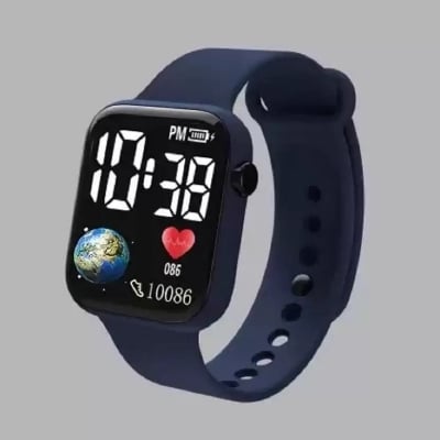 Picture of Squares LED Digital Sports Watch and Ring Touch Watch