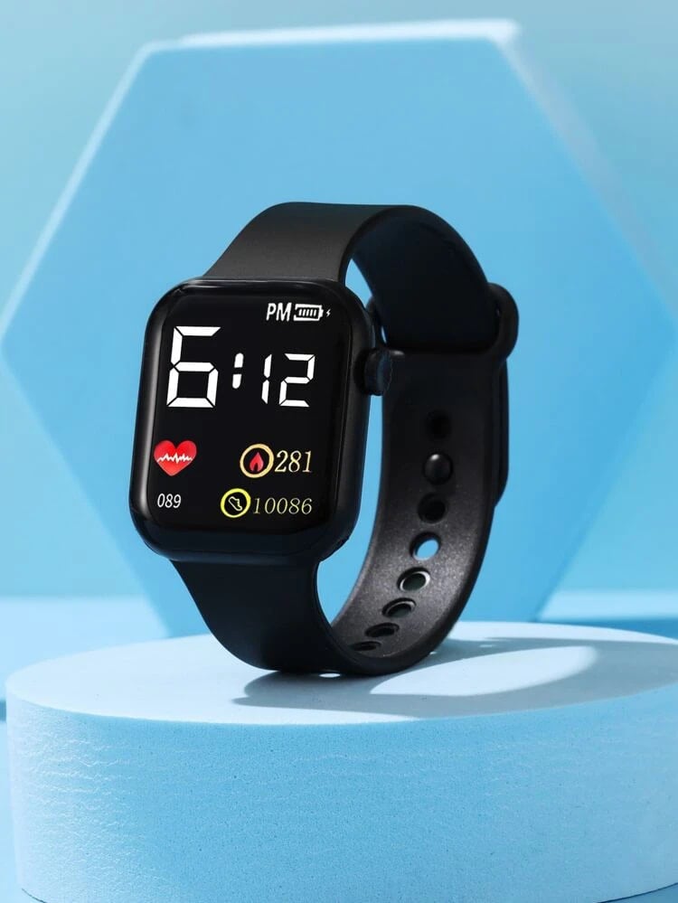 Picture of Squares LED Digital Sports Watch and Ring Touch Watch