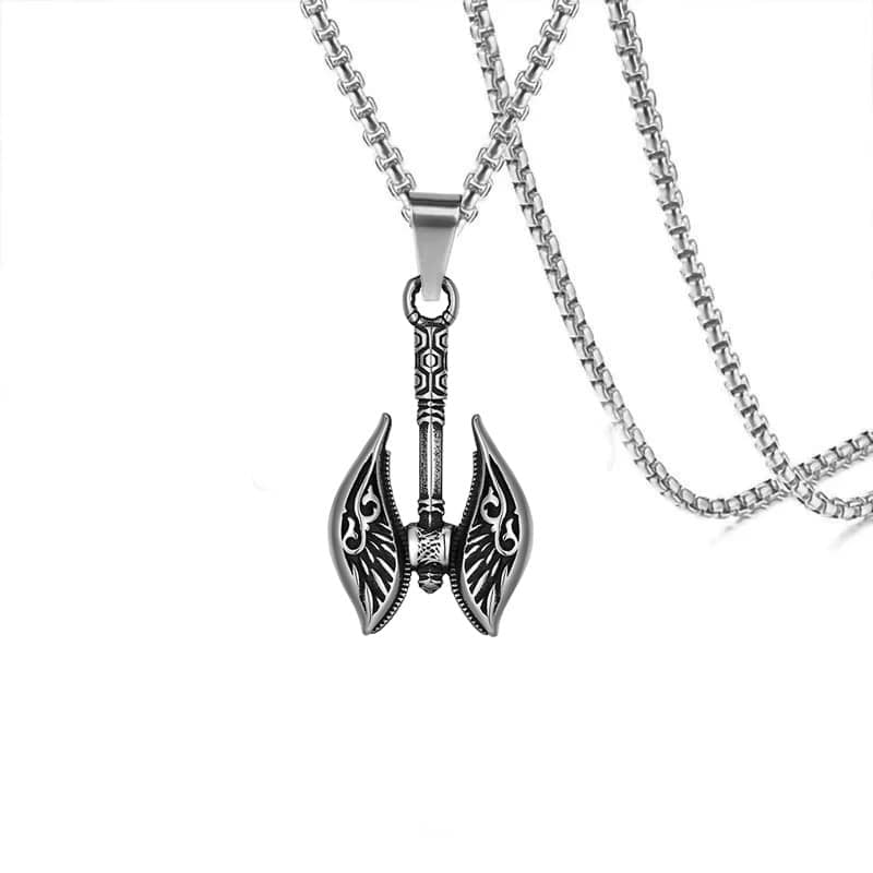 Picture of New Pendant Necklace For Men Men Stainless Steel Chain Necklace - Silver