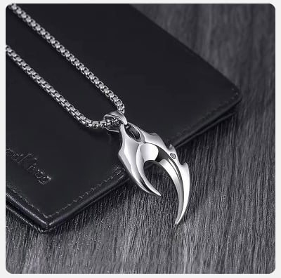 Picture of Lavish indulgent - New Trendy Simple Stainless Steel Cuban Link Chain Necklace for Men - Men's Pendant - Easy To maintain - Silver