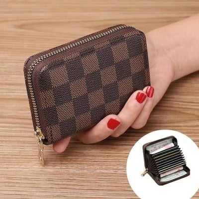 Picture of Brown Dedit Or Credit Card Holder With Wallet for Men And Women