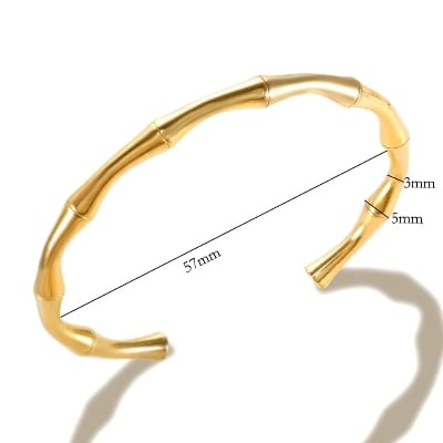 Picture of Joint Titanium Steel Bracelet Simple Opening Joint Bracelet For Men - Gold
