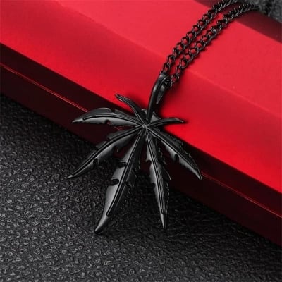Picture of Black Men Necklaces Pendants Chain Punk Cool for Boyfriend Male Stainless Steel Jewelry Creativity Gift/Chain For Men - Black