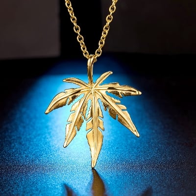 Picture of Stainless Steel Golden Plated Mens Male Boys Gifts Jewelry - Gold