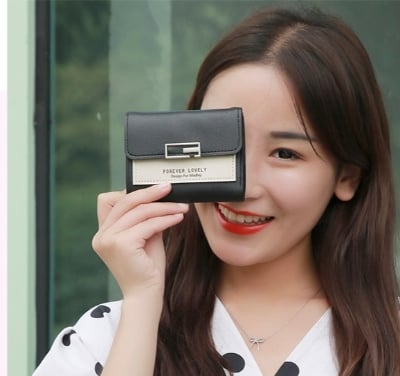 Picture of New Stylish Wallet Moneybag For Women - Black