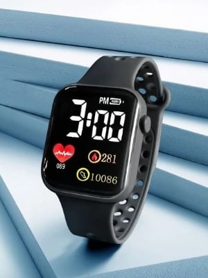 Picture of Simple Non-smart Electronic Watch For Students' Exams Watch For Man - Black