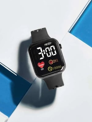 Picture of Simple Non-smart Electronic Watch For Students' Exams Watch For Man - Black