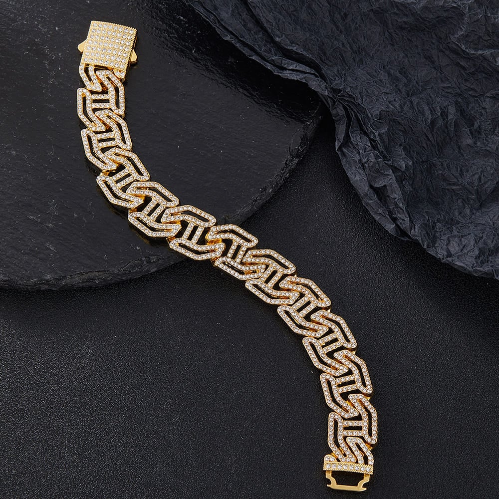 Picture of New Fashion Breselet For Men - Gold