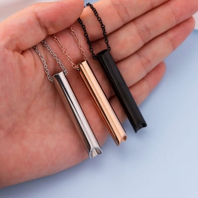 Picture of Pendant Necklace For Men Women Stainless Steel Chain Necklace