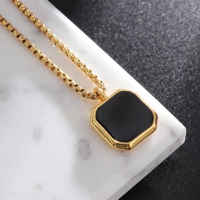 Picture of Exclusive Anchor Necklace Pendant with Chain For Men/Boys - Gold