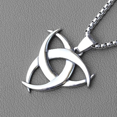 Picture of Men's Stainless Steel Pendant Necklace - Silver