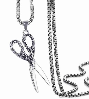 Picture of New Silver Stylish Addition Pendant Necklace Chain For Men - Silver